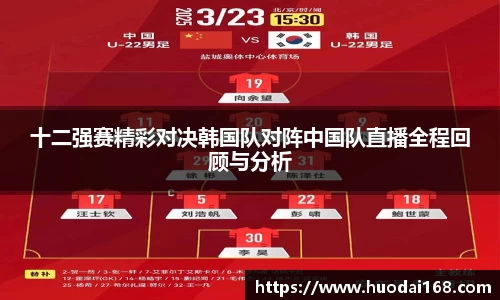 十二强赛精彩对决韩国队对阵中国队直播全程回顾与分析